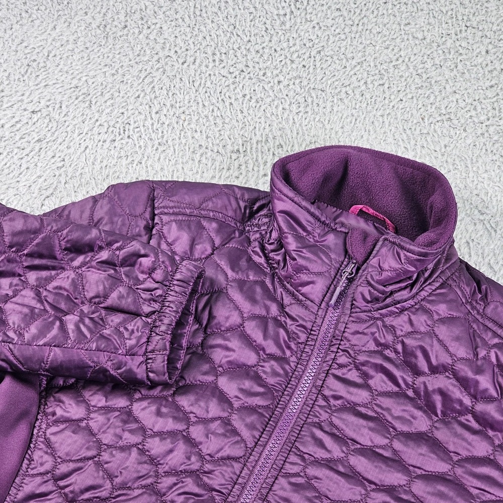 L.L.Bean Jacket Womens Small Purple‎ Quilted Insulated Soft Shell Fleece